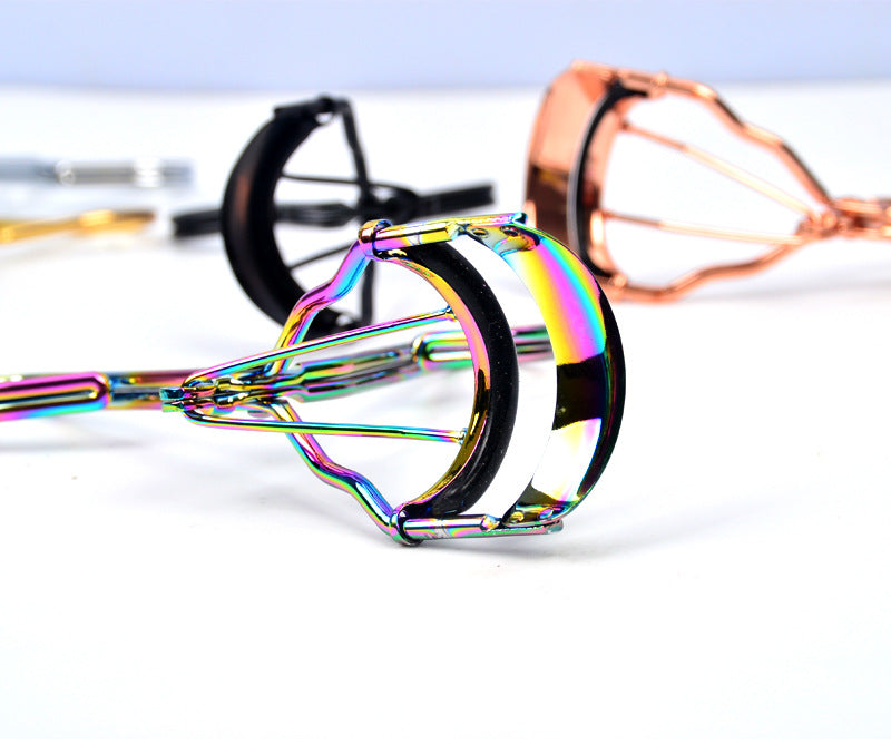 Colorful Portable Eyelash Curler for Soft, Curled Eyelashes - Steel Makeup Tool