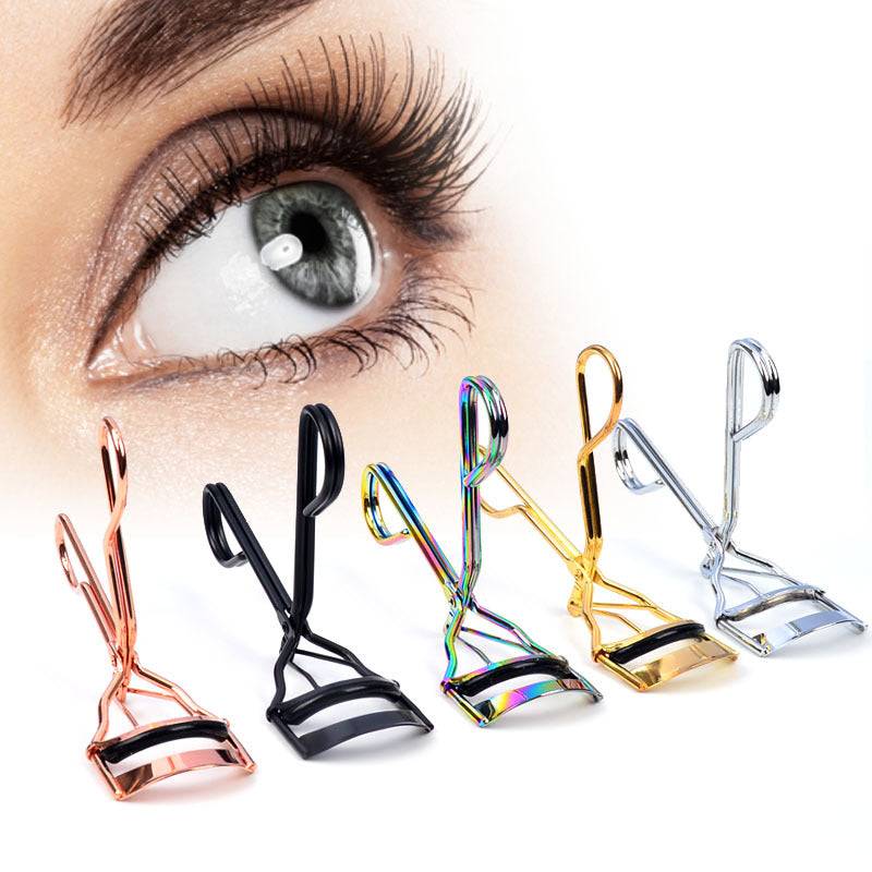 Colorful Portable Eyelash Curler for Soft, Curled Eyelashes - Steel Makeup Tool