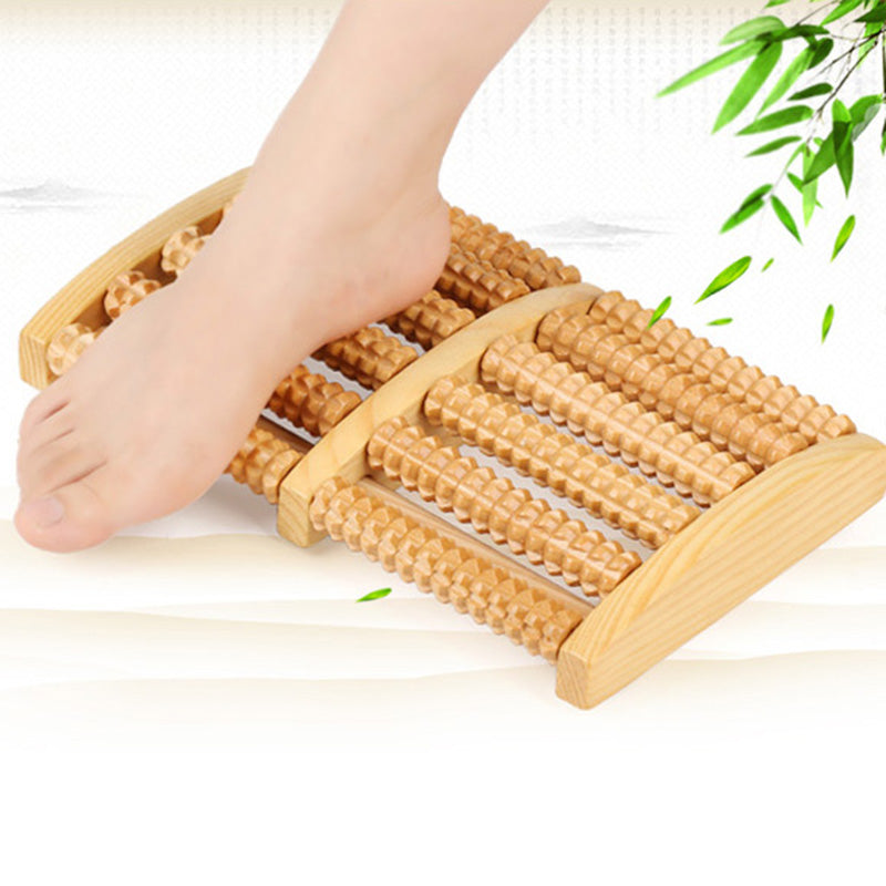 Wooden Foot Sole Massage Roller - Handheld Wooden Foot Massager for Relaxation