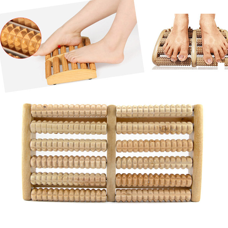 Wooden Foot Sole Massage Roller - Handheld Wooden Foot Massager for Relaxation