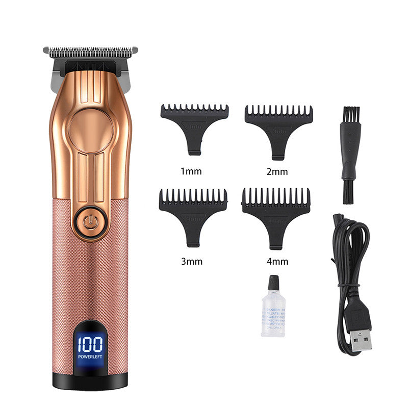 Rechargeable LCD Hair Clipper with Digital Display