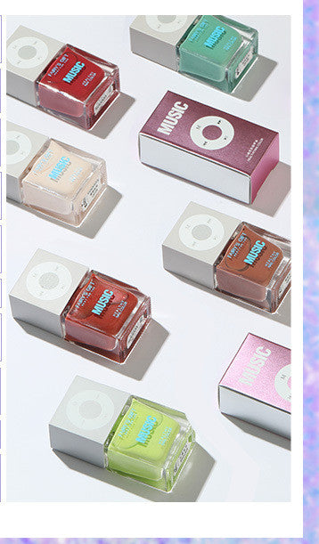 Odorless, Baking-Free Nail Polish - Non-Peel Oily Nail Lacquer, Cherry Color