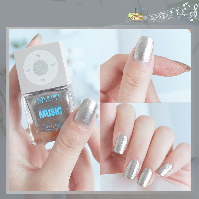 Odorless, Baking-Free Nail Polish - Non-Peel Oily Nail Lacquer, Cherry Color