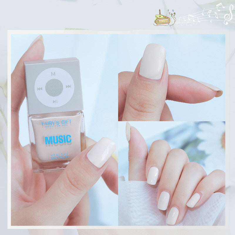 Odorless, Baking-Free Nail Polish - Non-Peel Oily Nail Lacquer, Cherry Color