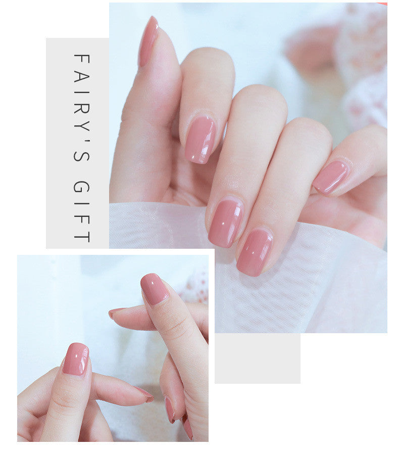 Odorless, Baking-Free Nail Polish - Non-Peel Oily Nail Lacquer, Cherry Color