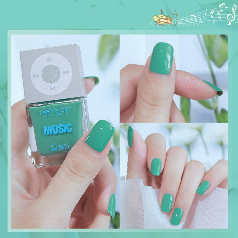 Odorless, Baking-Free Nail Polish - Non-Peel Oily Nail Lacquer, Cherry Color
