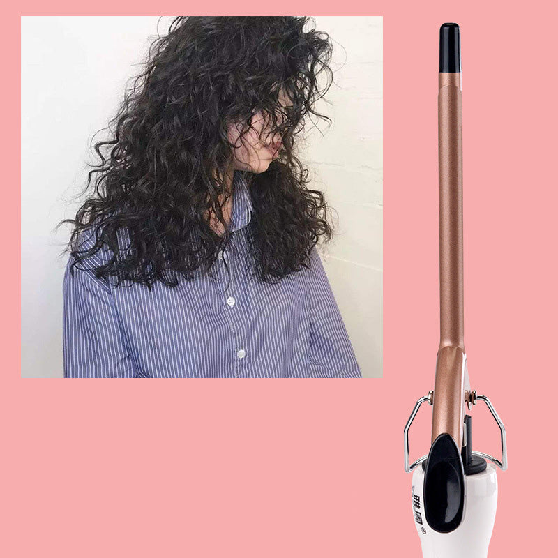 Mini Ceramic Curling Iron for Short Hair, Travel-Size Hair Styling Tool