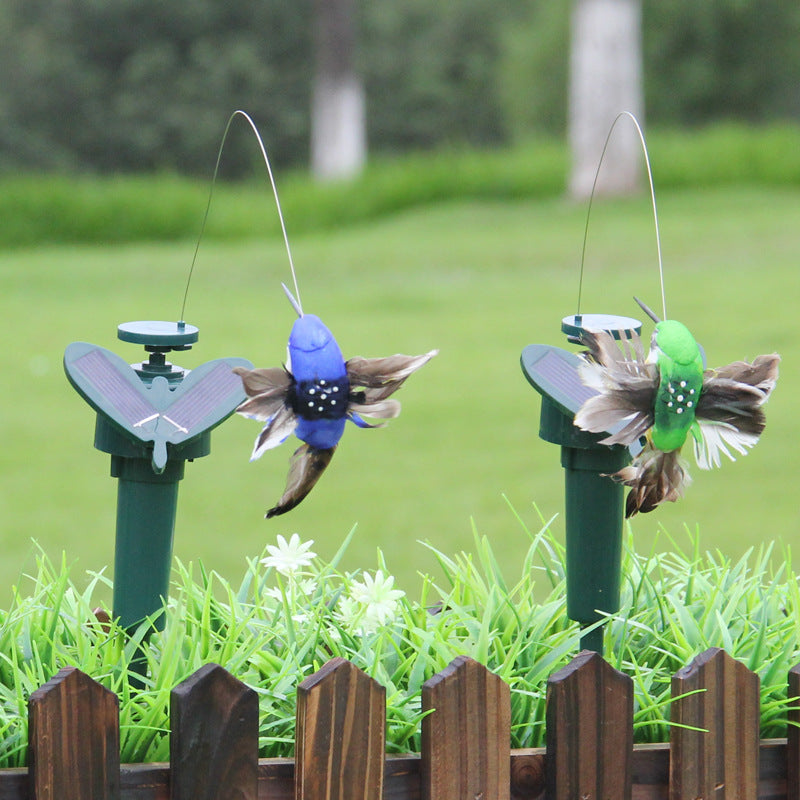 Solar Bird Garden Ornaments Feather Bird Decor for Lawn & Outdoors