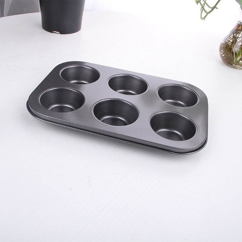 Nonstick Cake Mold 12-Well Carbon Steel Baking Round Pan