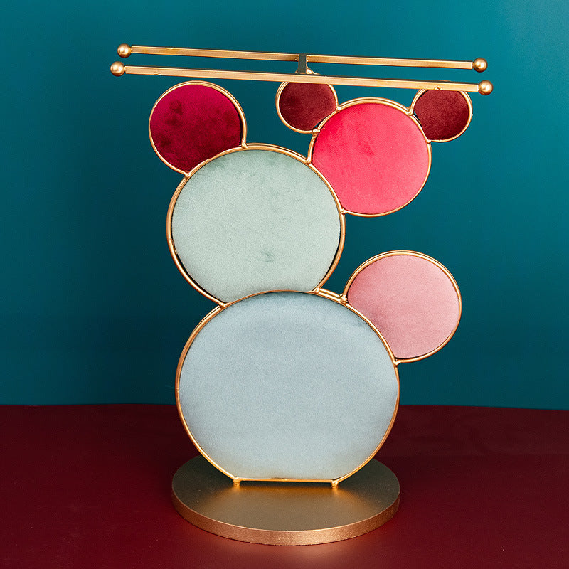 Jewelry Display Stand Cactus Shape Jewelry Organizer with Velvet Finish