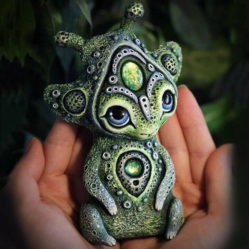 Mythical Fantasy Creature Resin Garden Statue - Handcrafted Home Decor