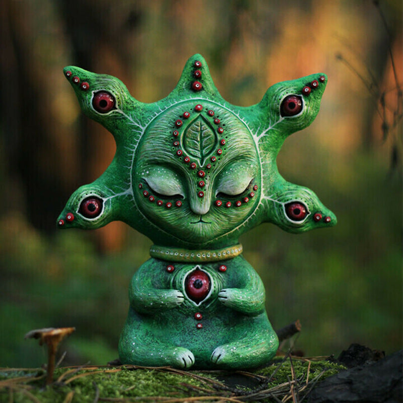 Mythical Fantasy Creature Resin Garden Statue - Handcrafted Home Decor