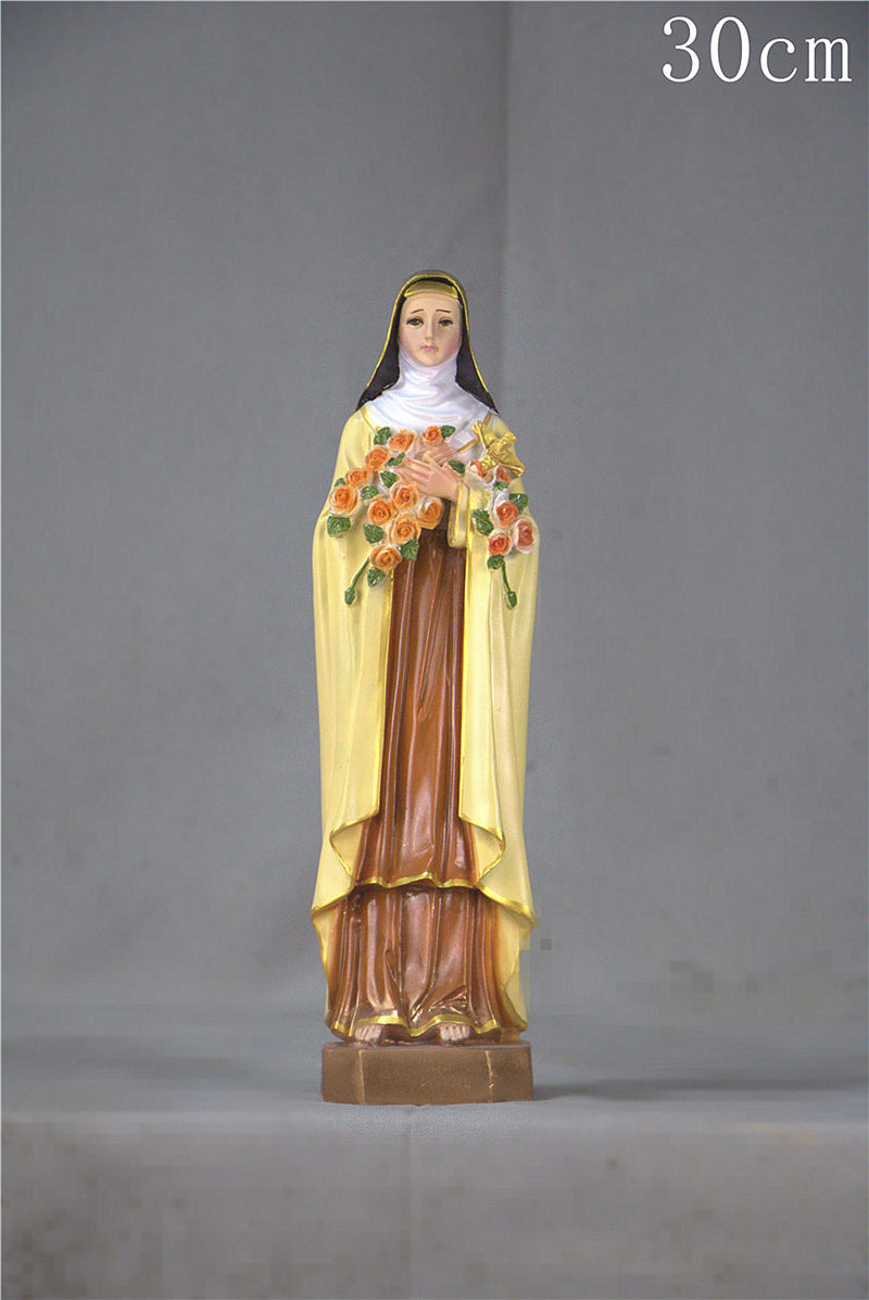 Religious Jesus Virgin Mary Catholic Sacred Family Statue for Home & Garden
