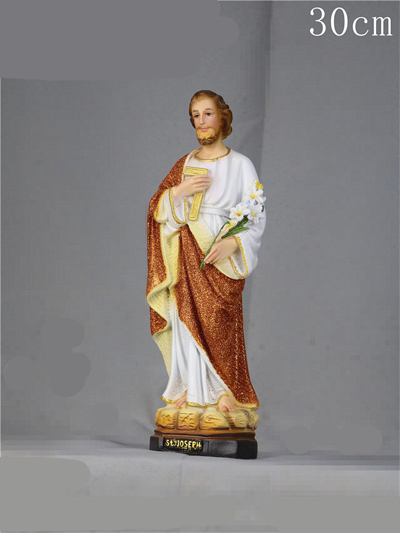 Religious Jesus Virgin Mary Catholic Sacred Family Statue for Home & Garden