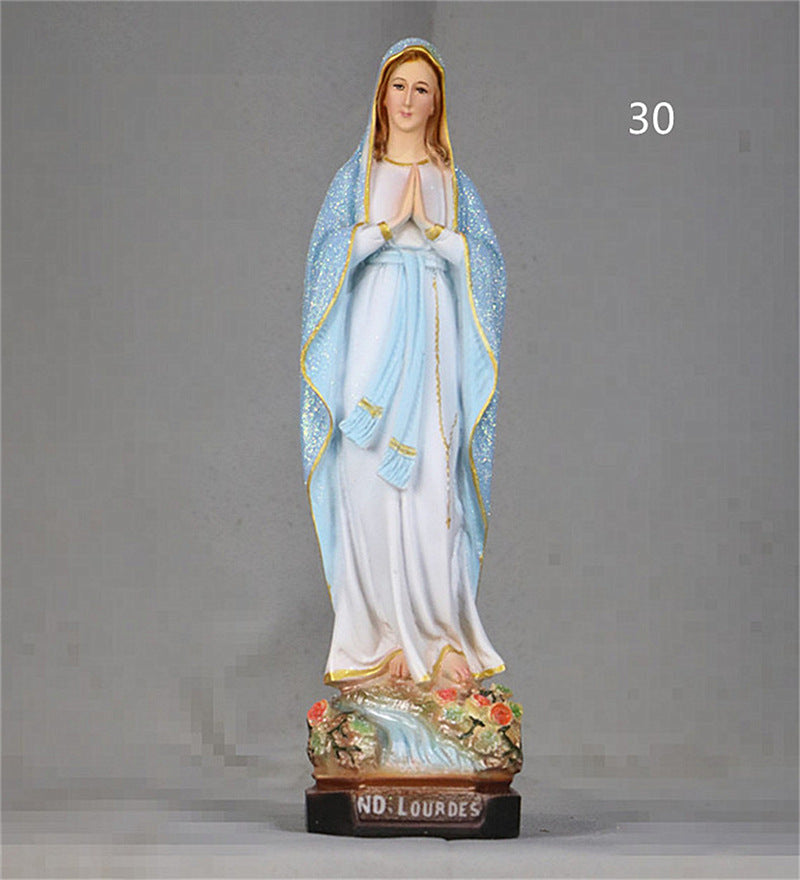 Religious Jesus Virgin Mary Catholic Sacred Family Statue for Home & Garden