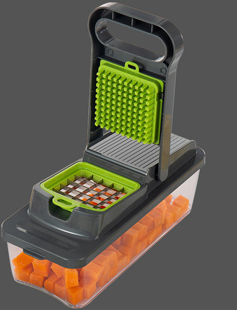 Multi-Function Vegetable Chopper with Glass or Plastic Bowl - Food Processor & Grater