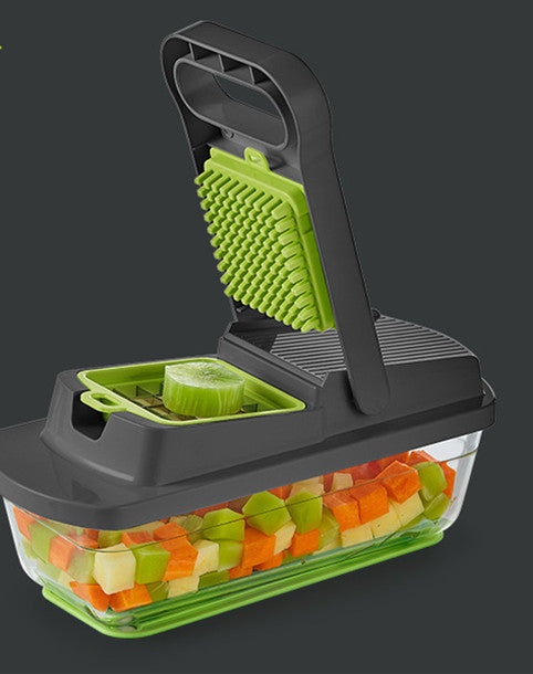 Multi-Function Vegetable Chopper with Glass or Plastic Bowl - Food Processor & Grater