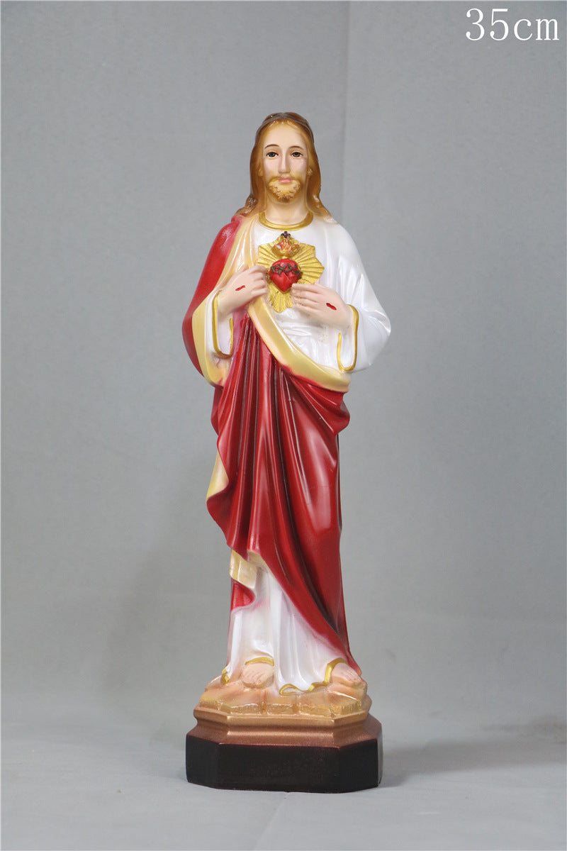 Religious Jesus Virgin Mary Catholic Sacred Family Statue for Home & Garden
