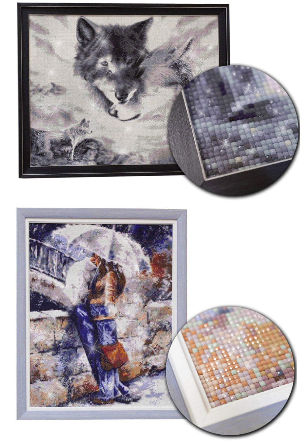Sunset Heart 3D Diamond Embroidery Cross Stitch Wall Decor - Multiple Sizes