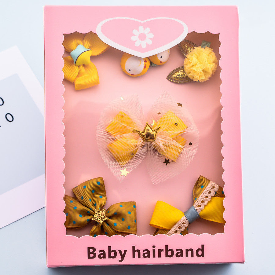 Korean Bow Hairpin Set - 6 Pieces Hair Accessories