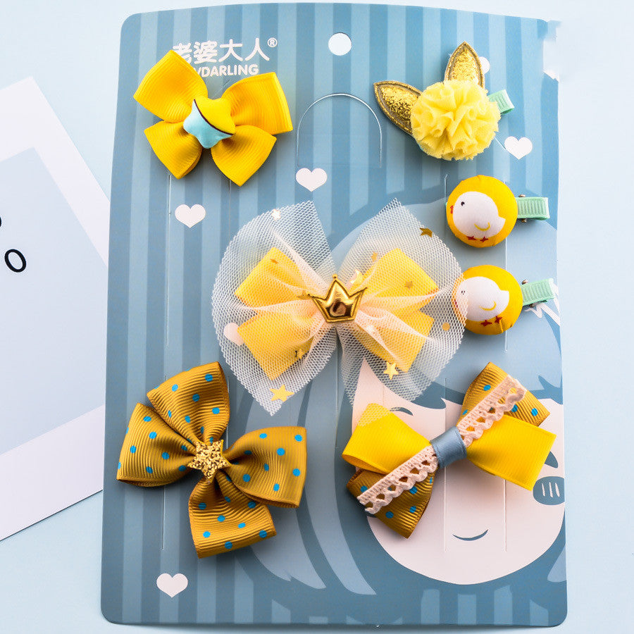 Korean Bow Hairpin Set - 6 Pieces Hair Accessories