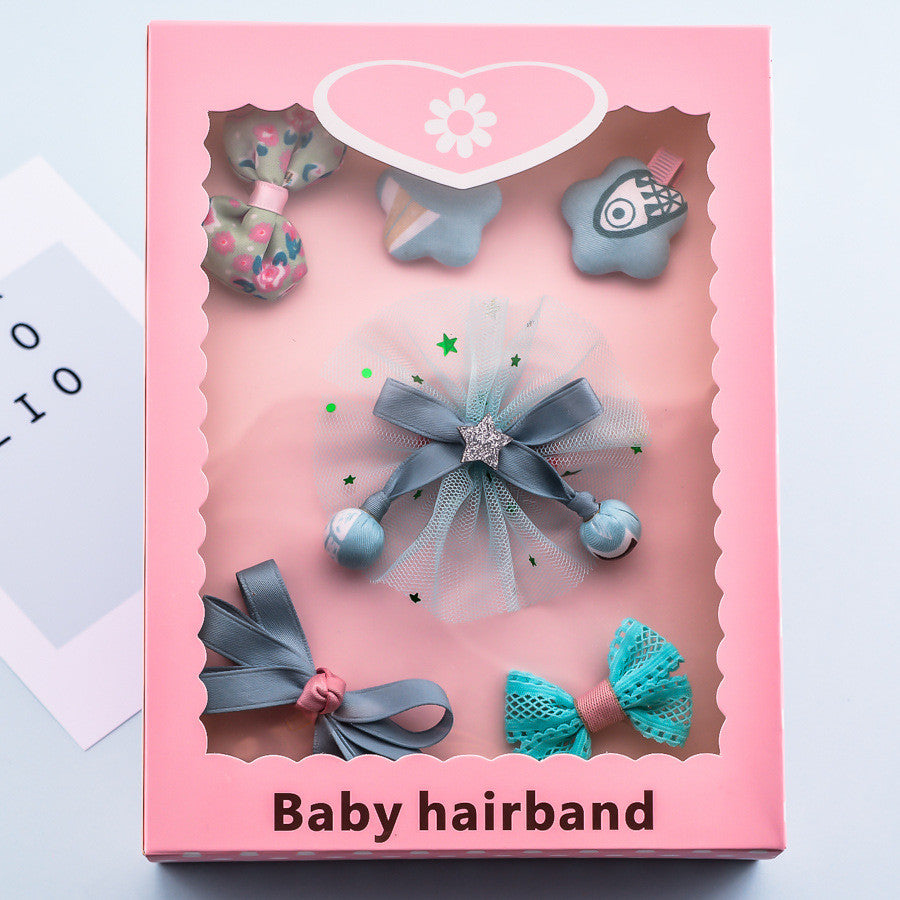 Korean Bow Hairpin Set - 6 Pieces Hair Accessories