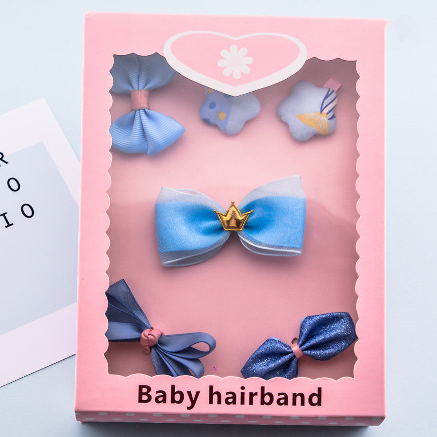 Korean Bow Hairpin Set - 6 Pieces Hair Accessories