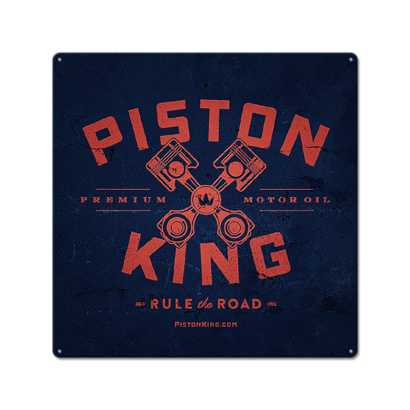 Retro Piston Iron Wall Art - Custom Coffee Shop Home Decor
