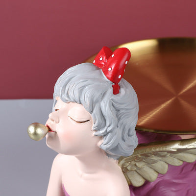Luxury Angel Bubble Girl Resin Decoration for Wedding & Home Storage