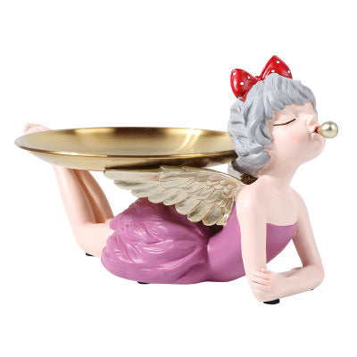 Luxury Angel Bubble Girl Resin Decoration for Wedding & Home Storage