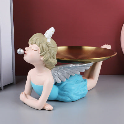 Luxury Angel Bubble Girl Resin Decoration for Wedding & Home Storage