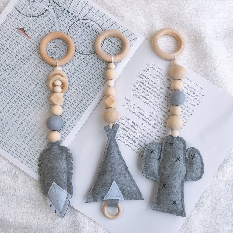Children's Felt Fitness Device Pendant Kids Room Decor Nordic Style Handmade Ornament