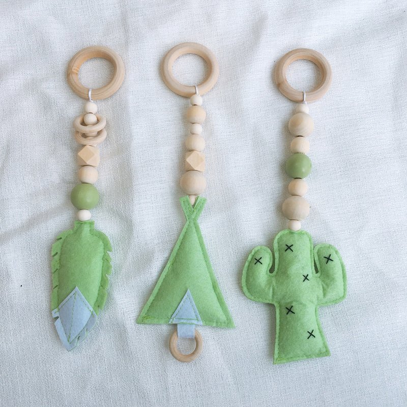 Children's Felt Fitness Device Pendant Kids Room Decor Nordic Style Handmade Ornament