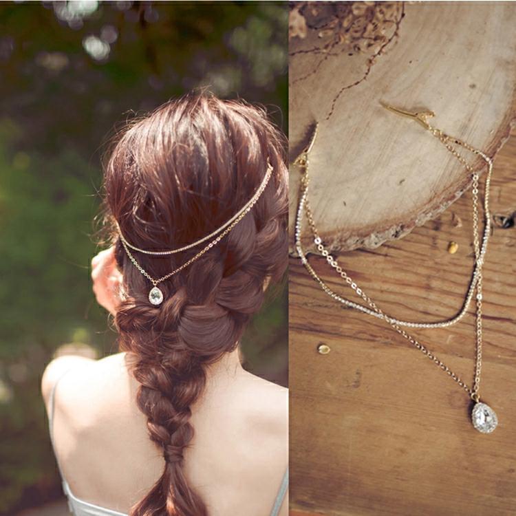 Butterfly Fairy Hair Band - Leaf Gold Alloy