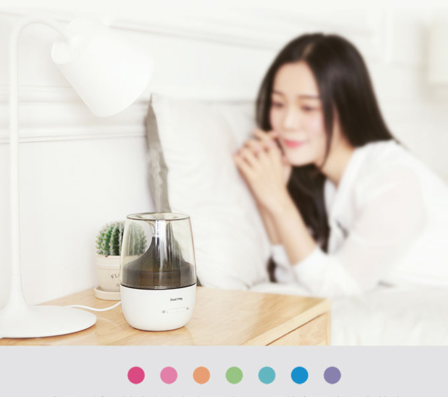 7-Color LED Aromatherapy Diffuser with USB Power for Room Humidifying and Fragrance