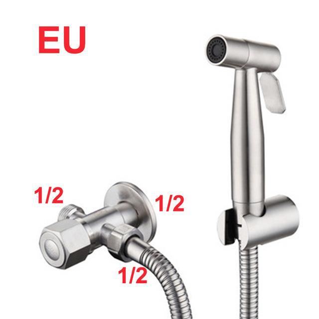 Handheld Bidet Toilet Sprayer Stainless Steel Bathroom Pot - Multiple Styles & Colors