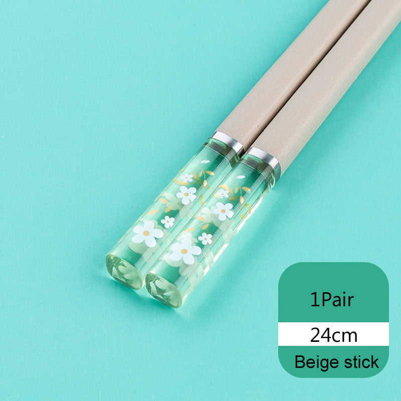 Non-Slip Japanese Alloy Chopsticks - Creative Net Red Style, Multiple Colors
