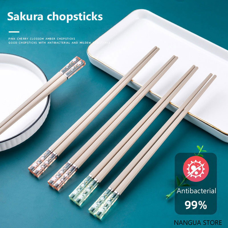 Non-Slip Japanese Alloy Chopsticks - Creative Net Red Style, Multiple Colors
