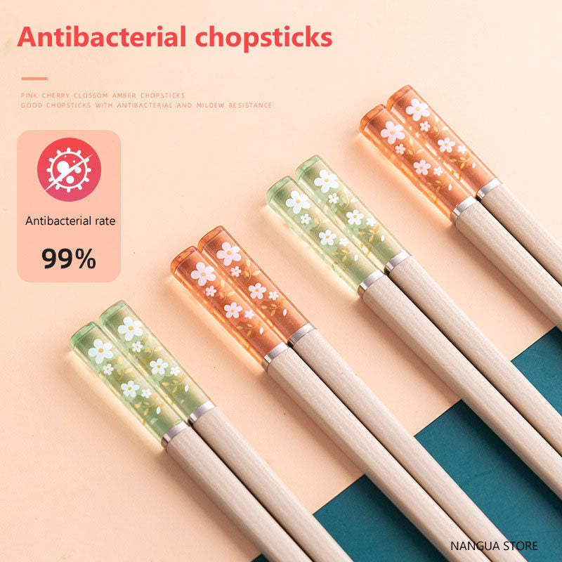 Non-Slip Japanese Alloy Chopsticks - Creative Net Red Style, Multiple Colors