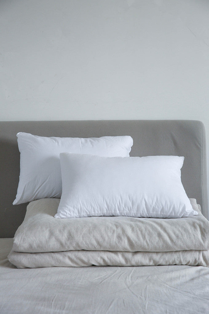 White Cotton Pillow Core Cushion Insert - Multiple Sizes for Home & Garden