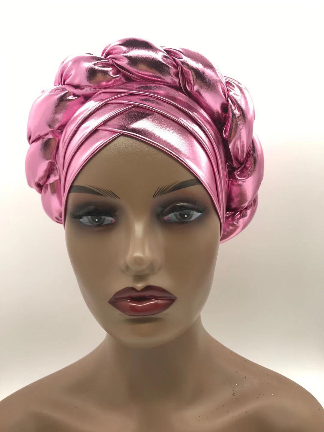 Multicolor Cosplay Wigs with Three-Layer Brim Milk Silk Braided Headpiece for Women