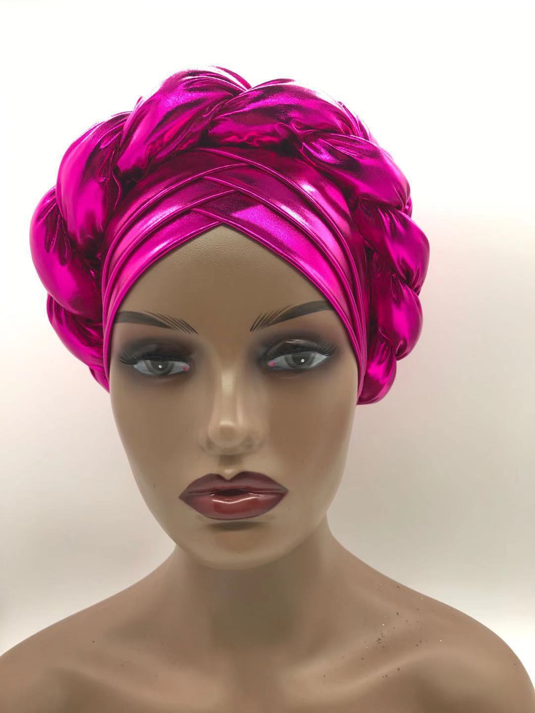 Multicolor Cosplay Wigs with Three-Layer Brim Milk Silk Braided Headpiece for Women
