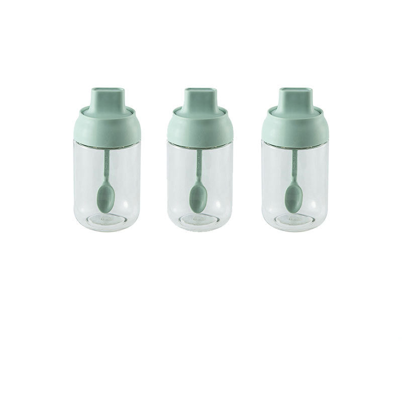 Seasoning Box Set with Salt Shaker, Oil Dispenser & Spoon - Multi-Color
