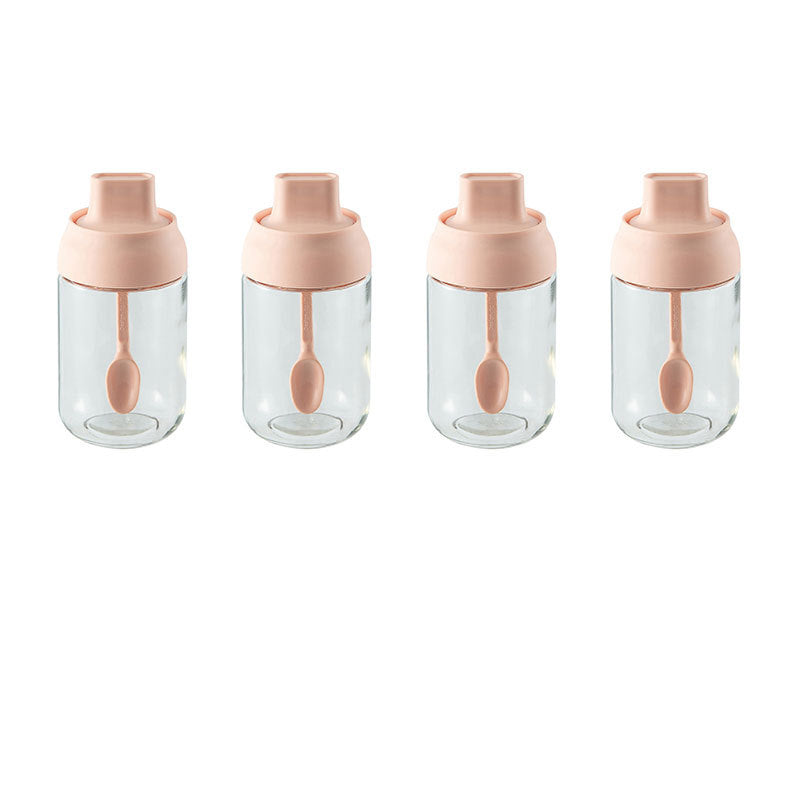 Seasoning Box Set with Salt Shaker, Oil Dispenser & Spoon - Multi-Color