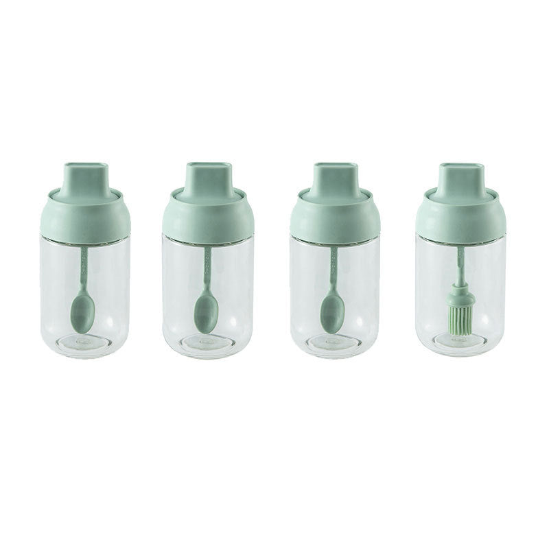 Seasoning Box Set with Salt Shaker, Oil Dispenser & Spoon - Multi-Color