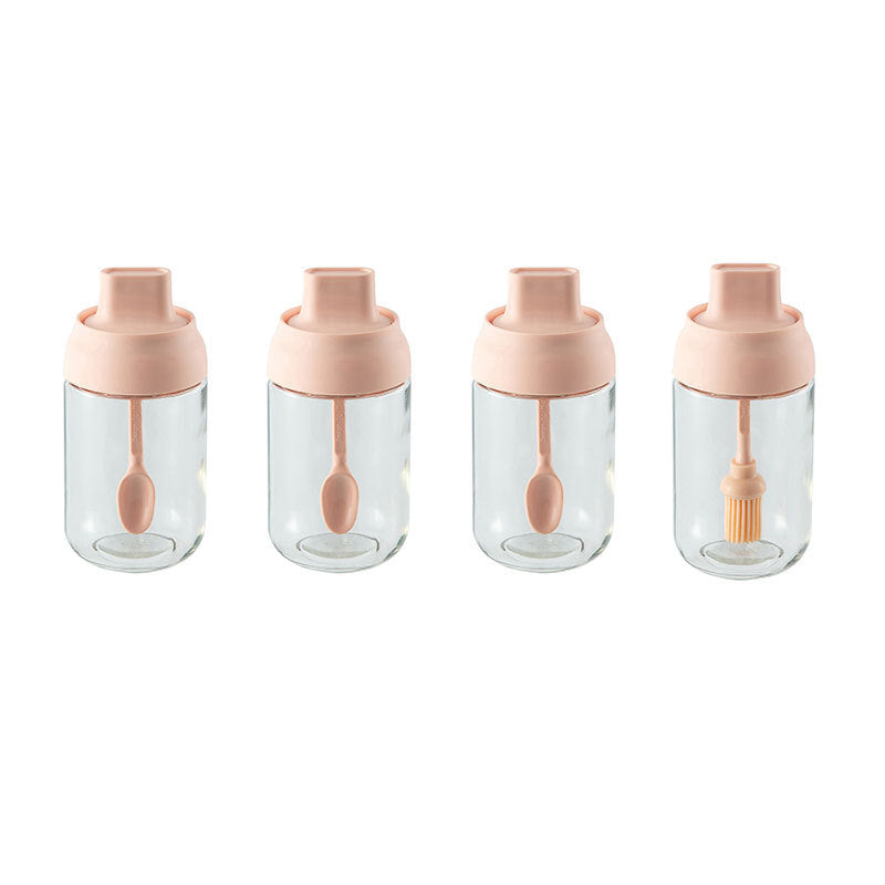 Seasoning Box Set with Salt Shaker, Oil Dispenser & Spoon - Multi-Color