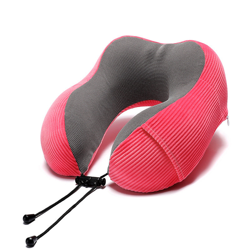 Memory Foam U-Shaped Pillow with Magnetic Stripe for Neck Support