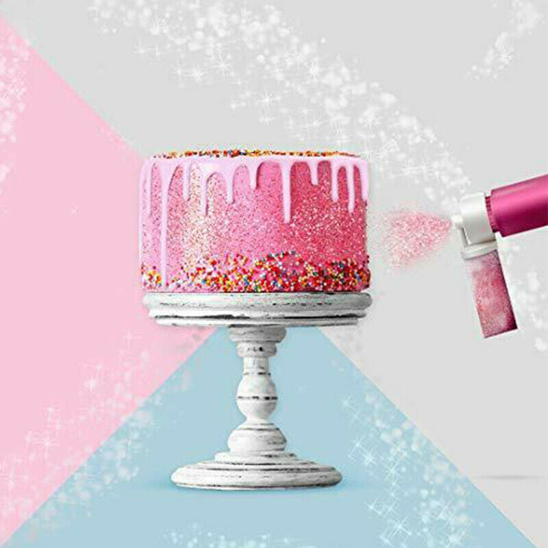 Cake Decorating Airbrush Spray Gun - Manual for Baking & Desserts - Rose Pink