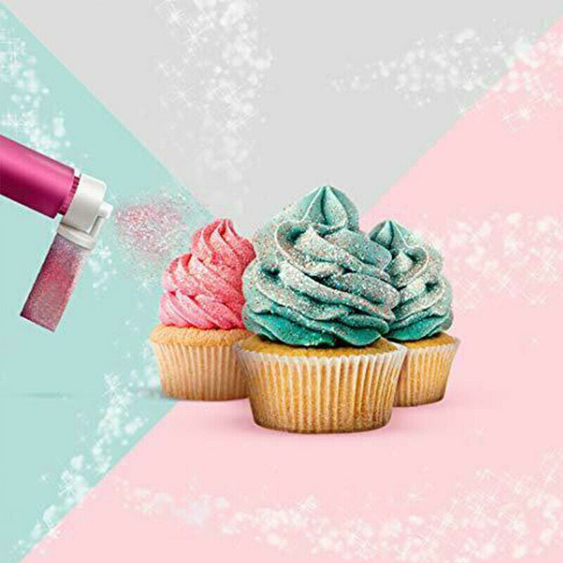 Cake Decorating Airbrush Spray Gun - Manual for Baking & Desserts - Rose Pink