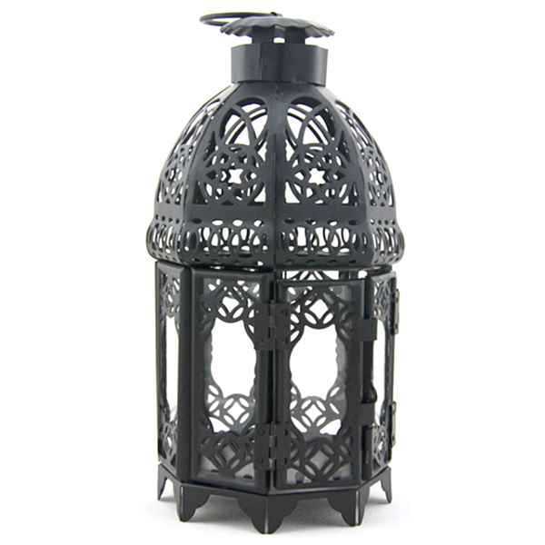 Decorative Candle Holder - Iron & Glass Style, Home & Garden